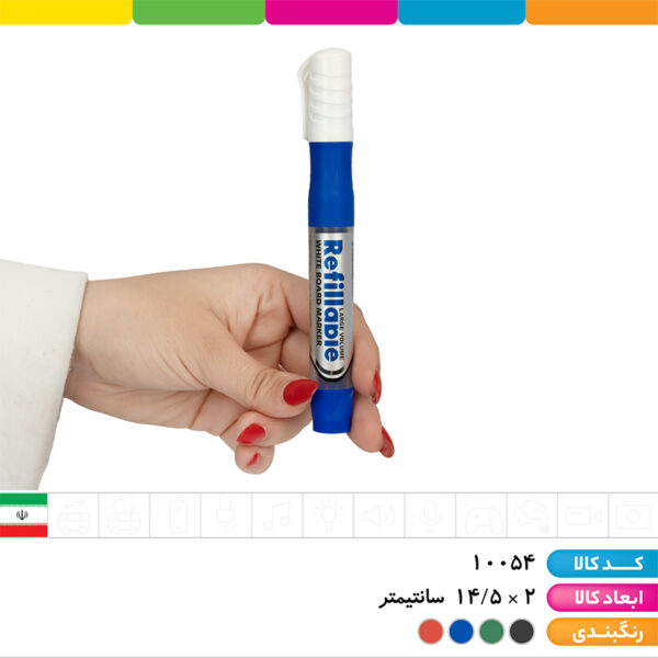 ماژیک وایت برد شارژی نوک گرد کرونا