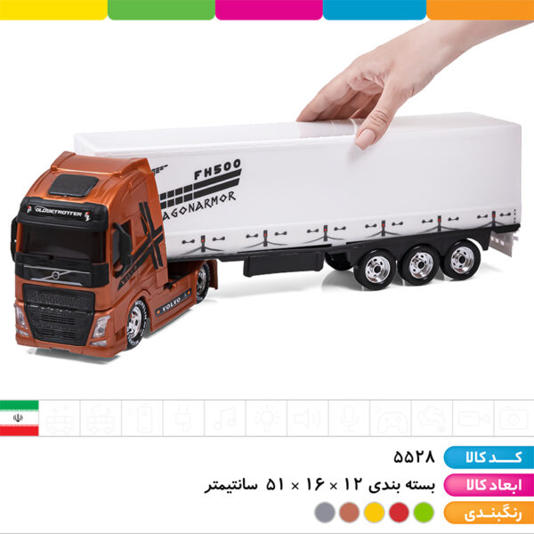 تریلی ولوو کانتینردار وکیومی