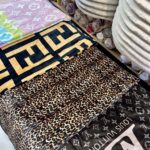 پتو ابريشمي دو رو طرح برند وارداتی