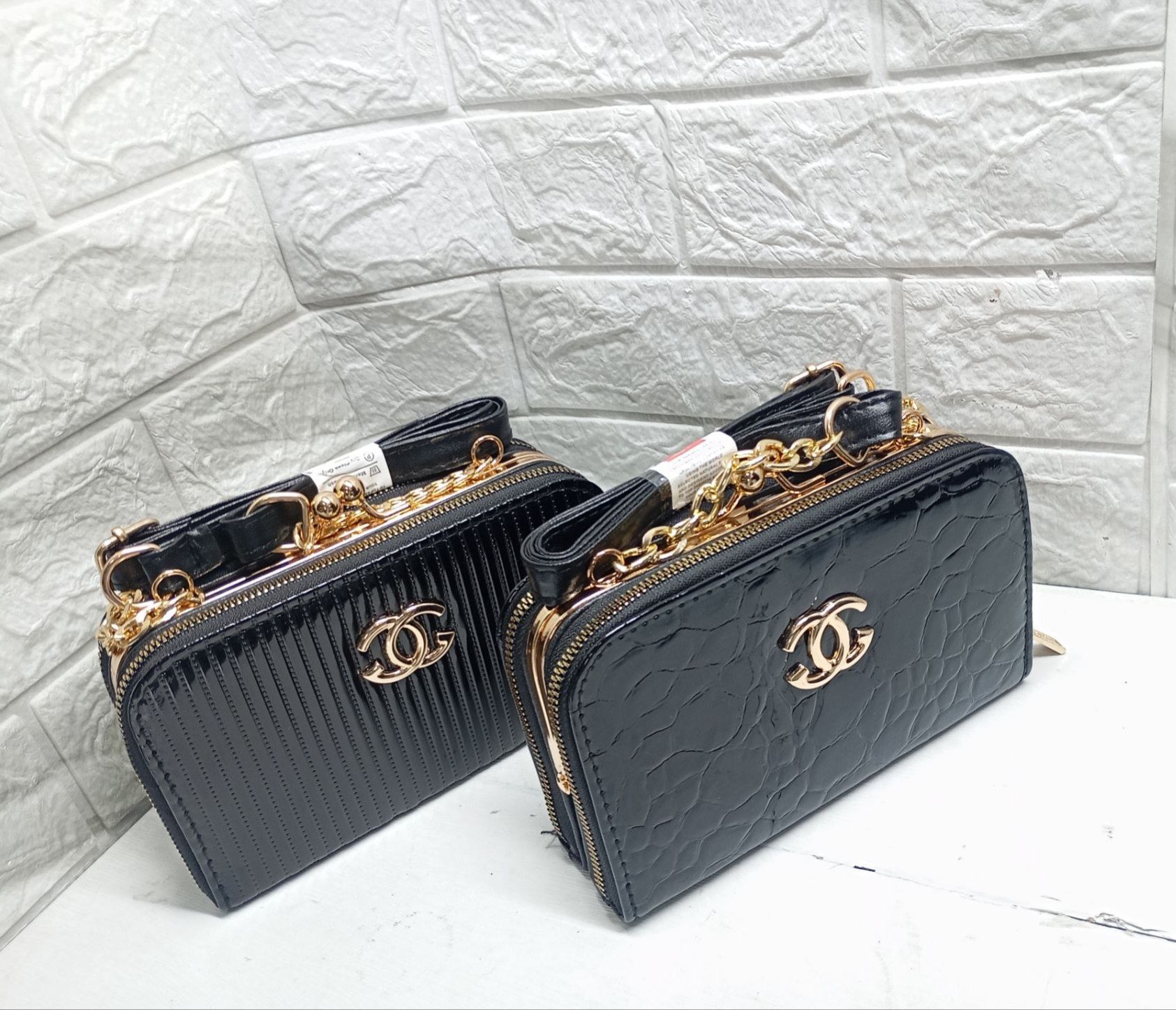کیف ورنی دهنه دار