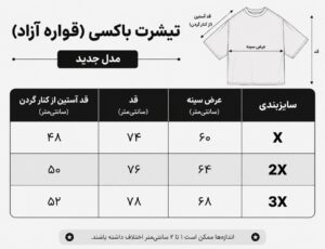 تیشرت مردانه طرح دار باکسی
