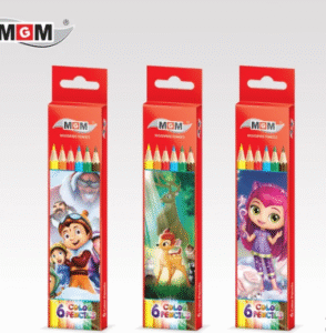 مداد رنگی 6 رنگ mgm