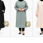 مانتو سایز بزرگ دکمه مخفی