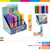 مداد رنگی ۱۲ رنگ لوله ای کسری