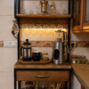 کافی بار چوب و فلز