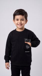 بلوز تک پسرونه پاییزه طرح جیبدار