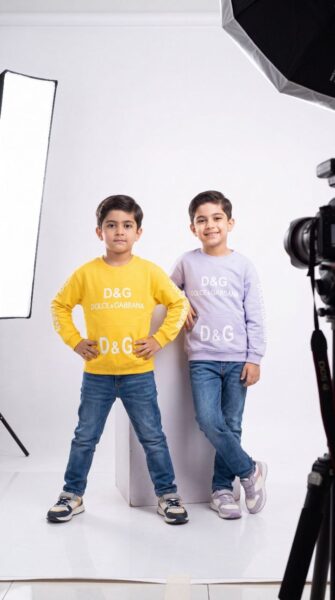 بلوز تک پسرونه پاییزه طرح D&G
