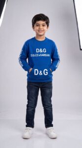 بلوز تک پسرونه پاییزه طرح D&G