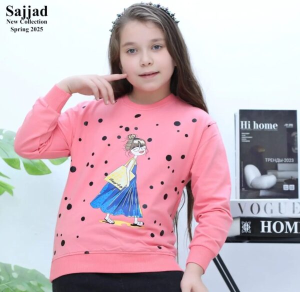 بلوز تک دخترونه پاییزه طرح girl