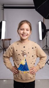 بلوز تک دخترونه پاییزه طرح girl