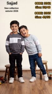 بلوز تک پسرانه پاییزه طرح استیکر