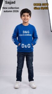 بلوز تک پسرانه پاییزه طرح D&G
