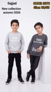 بلوز تک پسرانه پاییزه طرح D&G