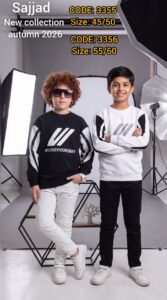 بلوز تک پسرانه پاییزه طرح w