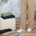 شلوار شانتون کرکره ای راحتی