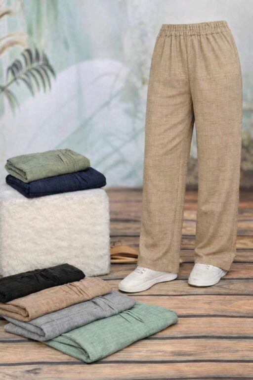 شلوار شانتون کرکره ای راحتی شلوار شانتون کرکره ای راحتی