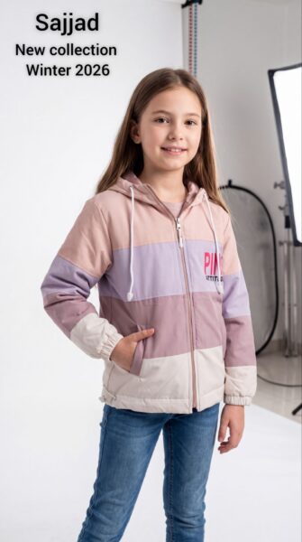 سویشرت دورو دخترانه طرح pink