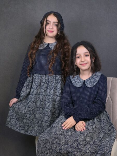 پیراهن سارافون دوتیکه دخترانه